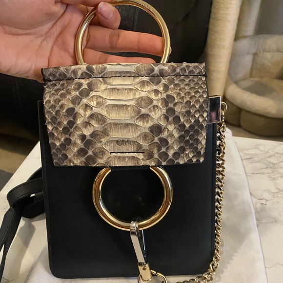 Chloe Handbags - Small Chole Faye Python Bag